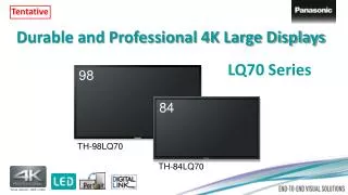 Durable and Professional 4K Large Displays