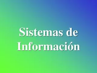 sistemas de informaci n