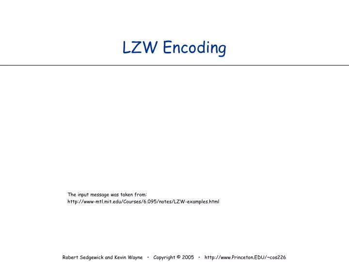 lzw encoding