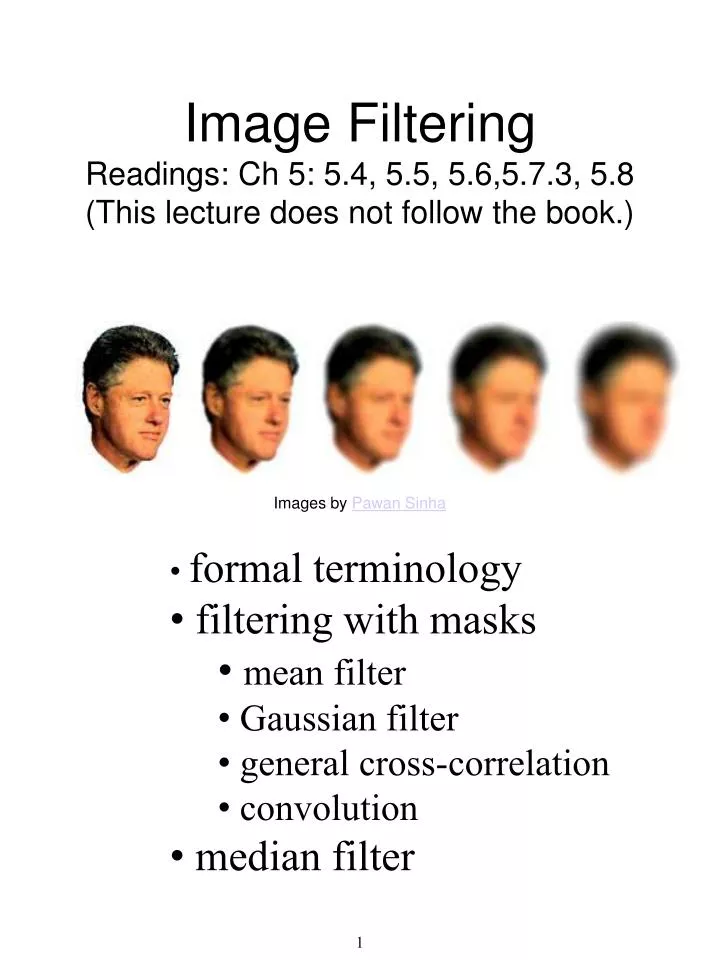 image filtering readings ch 5 5 4 5 5 5 6 5 7 3 5 8 this lecture does not follow the book
