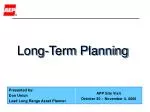 Long-Term Planning - slide 1