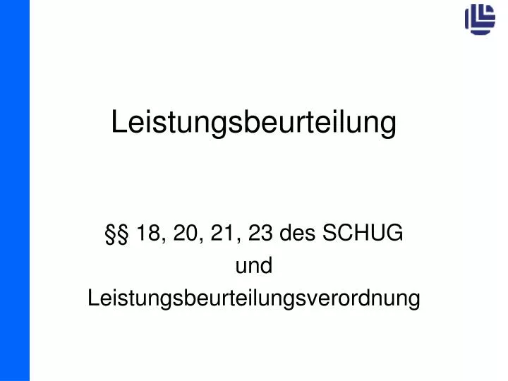 leistungsbeurteilung