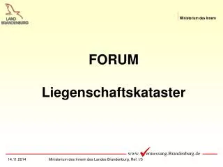 forum liegenschaftskataster