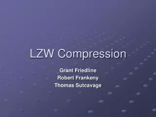 LZW Compression