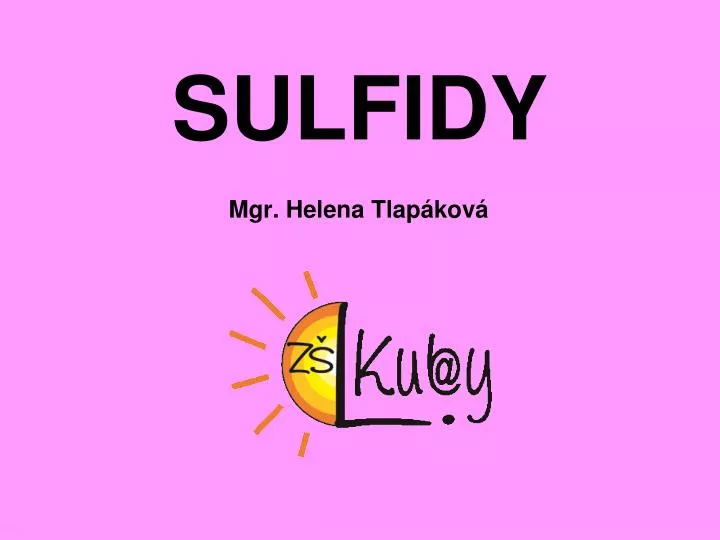 sulfidy
