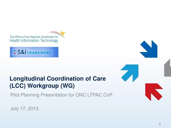 longitudinal coordination of care lcc workgroup wg