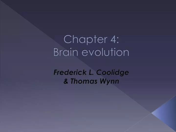 chapter 4 brain evolution