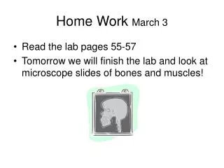Home Work March 3