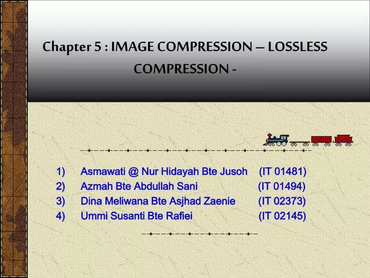 chapter 5 image compression lossless compression