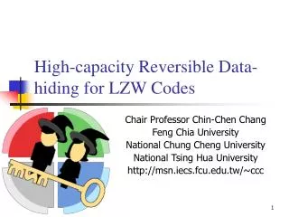 High-capacity Reversible Data-hiding for LZW Codes