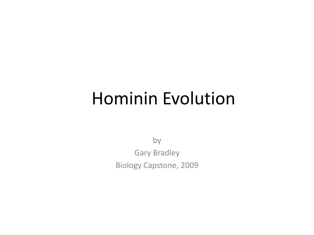 PPT - Hominin Evolution PowerPoint Presentation, free download - ID:6628760