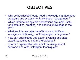 objectives