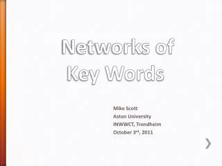 Networks of Key Words