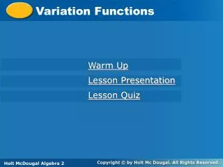 Variation Functions