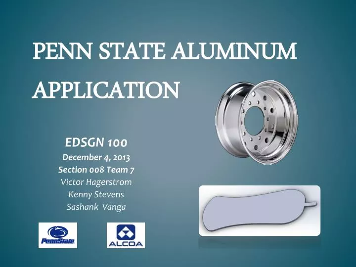 penn state aluminum application