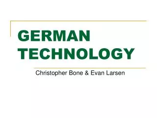 german technology