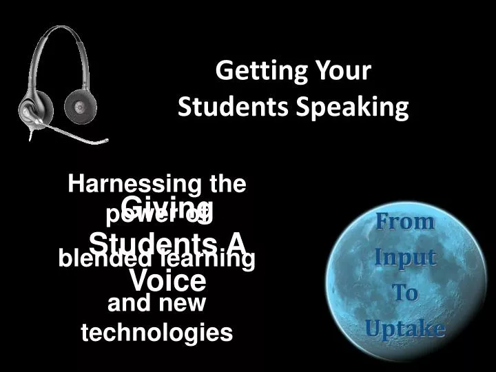 getting your students speaking