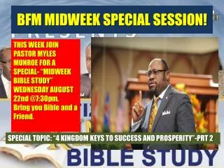 BFM MIDWEEK SPECIAL SESSION!