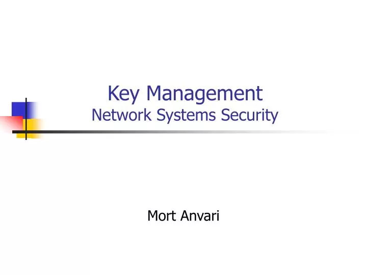 key management network systems security