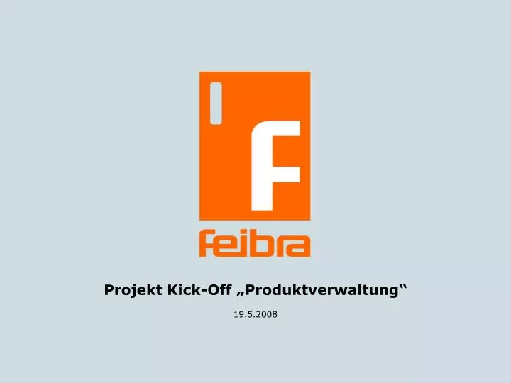 projekt kick off produktverwaltung