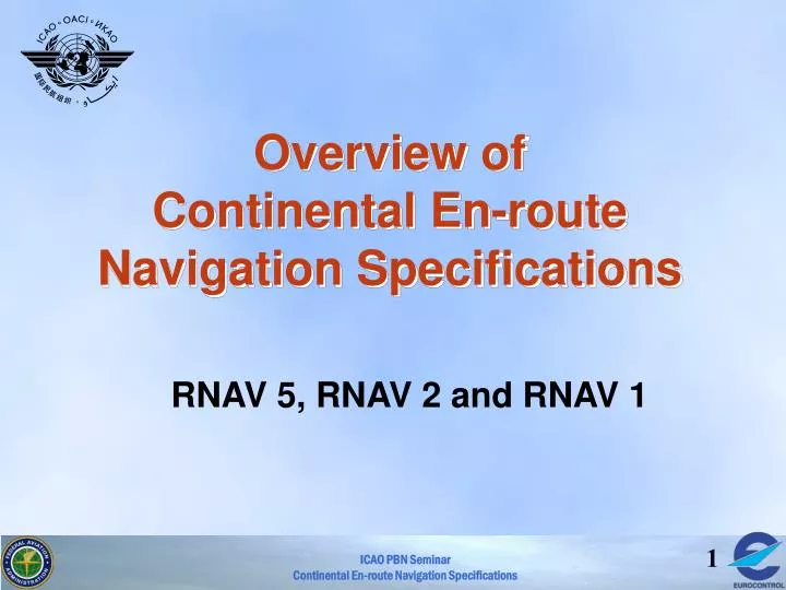 overview of continental en route navigation specifications