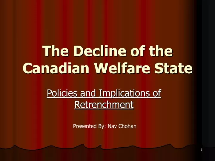 the decline of the canadian welfare state
