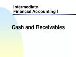 Cash and Receivables - slide 1