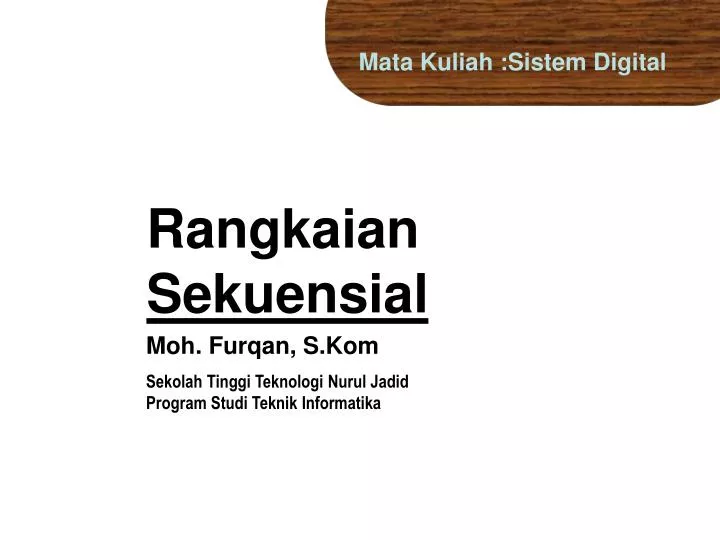 rangkaian sekuensial