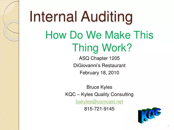 internal auditing