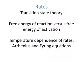 Non-enzymatic rates