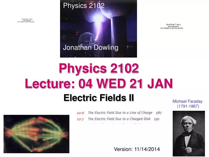 physics 2102 lecture 04 wed 21 jan