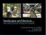 landscape architecture… - slide 1