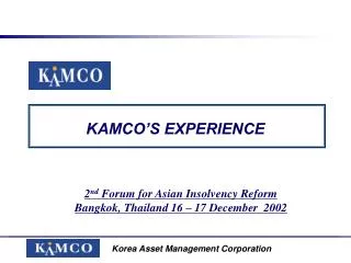 kamco s experience