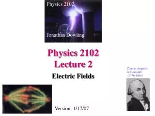 Physics 2102 Lecture 2