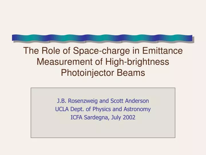 the role of space charge in emittance measurement of high brightness photoinjector beams