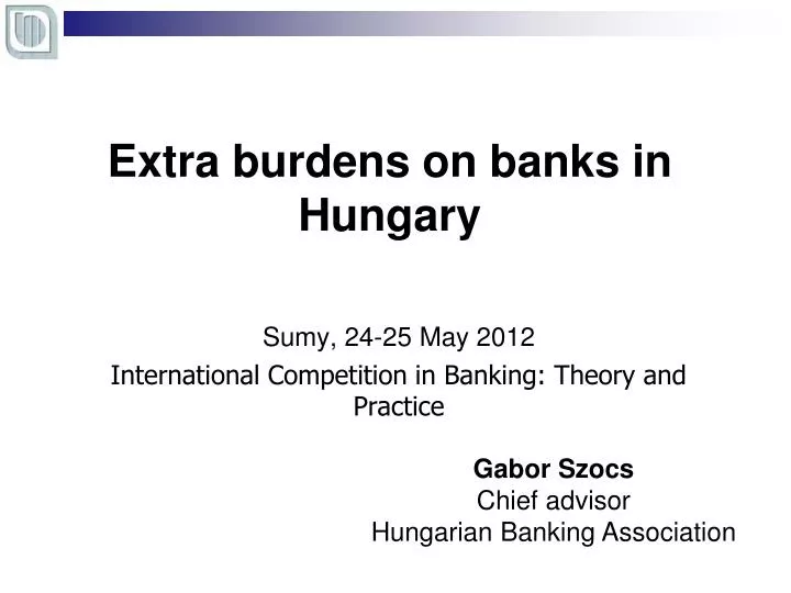 extra burdens on banks in hungary