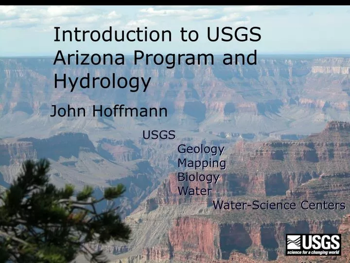 introduction to usgs arizona program and hydrology