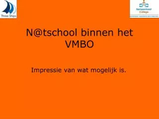 n@tschool binnen het vmbo