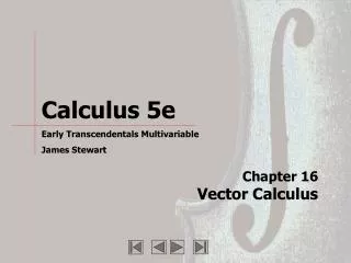 Chapter 16 Vector Calculus
