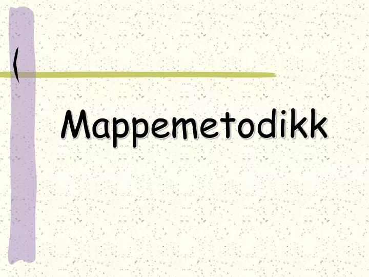 mappemetodikk