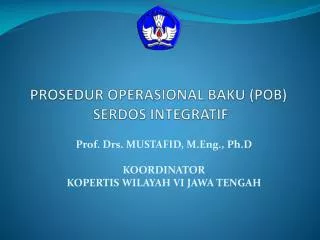 PPT - STANDAR OPERASIONAL PROSEDUR (SOP ) LABORATORIUM IPA PowerPoint ...