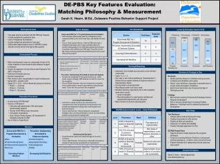DE-PBS Key Features Evaluation: Matching Philosophy &amp; Measurement