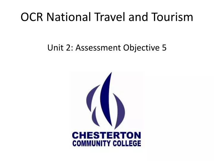 ocr national travel and tourism