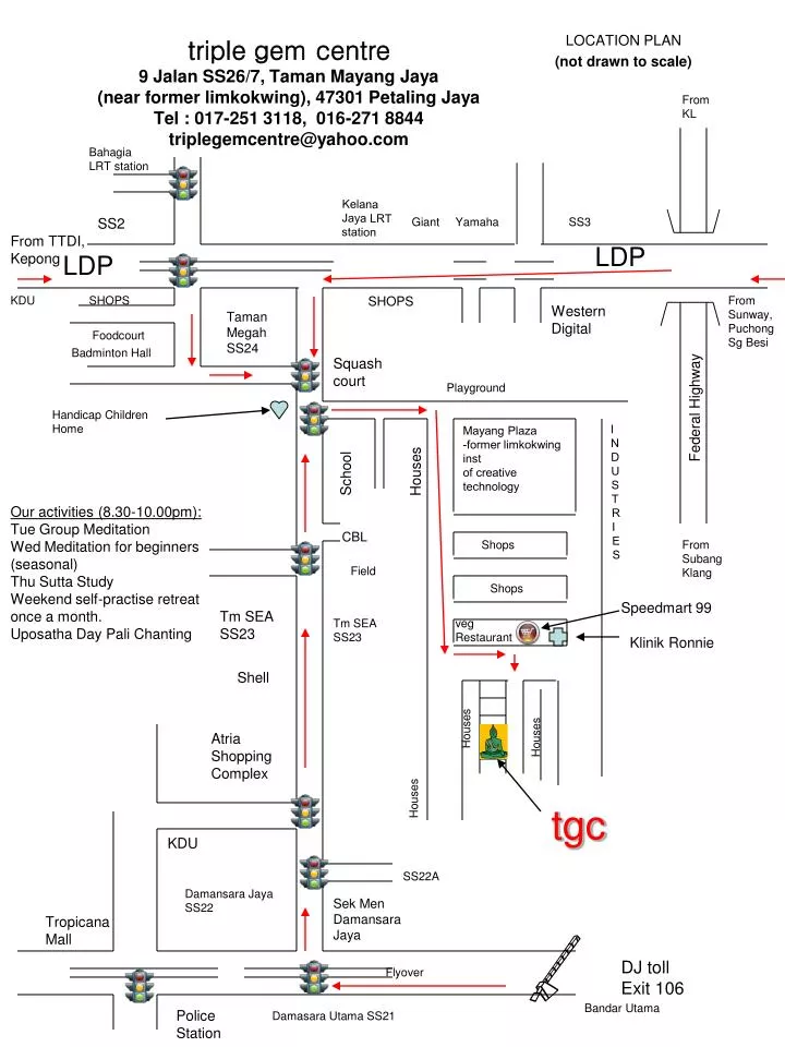 location plan not drawn to scale