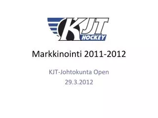 markkinointi 2011 2012