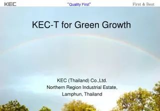 KEC-T for Green Growth