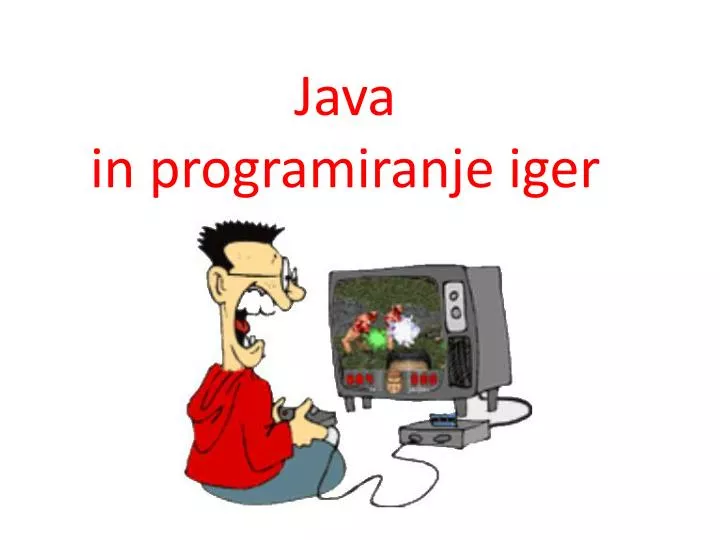 java in programiranje iger