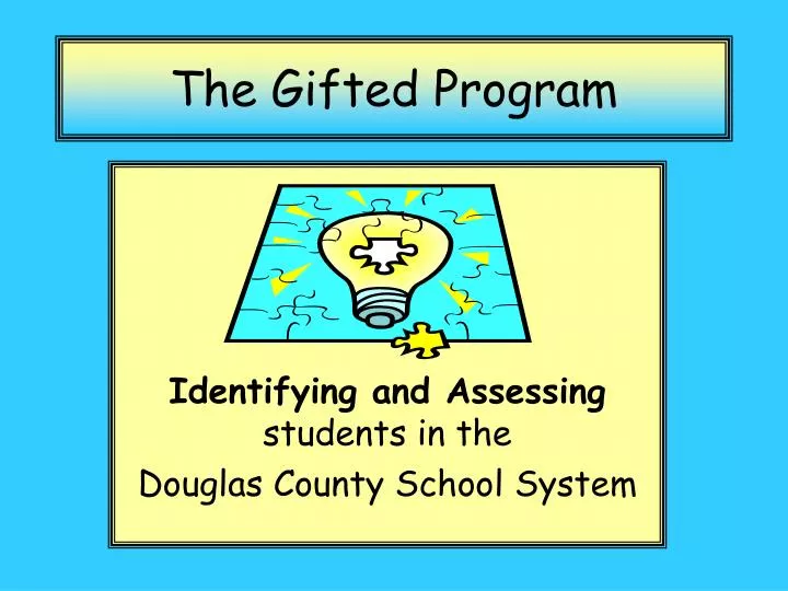 the gifted program