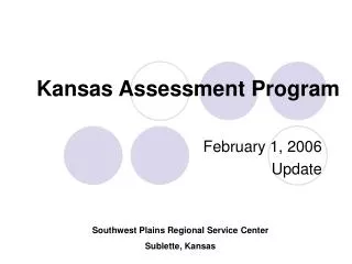 Kansas Assessment Program