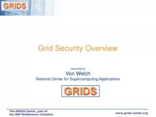 Grid Security Overview